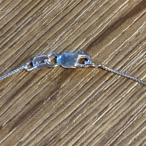 Vintage Moonstone Sterling Silver Pendant Necklace - Picture 5 of 6